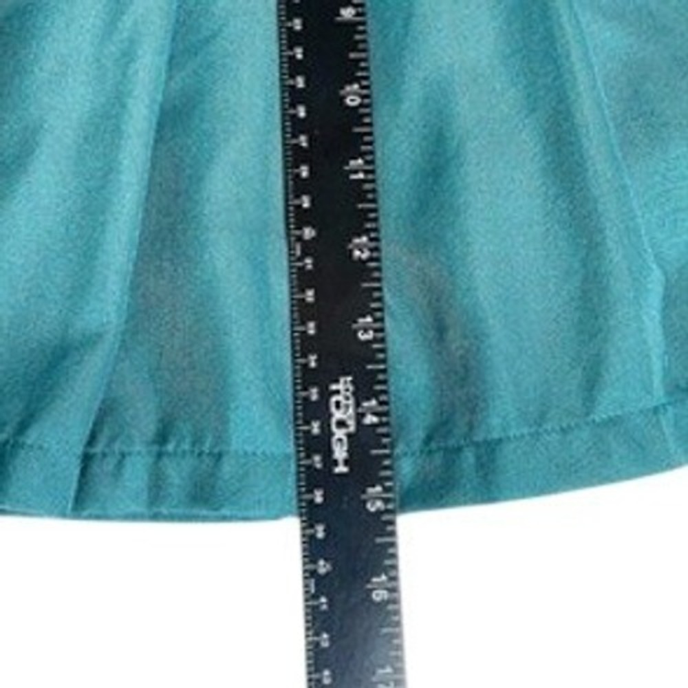Forever 21 Pleated Mini Skirt Size M Blue Green High Rise Academia Preppy School - Picture 5 of 7